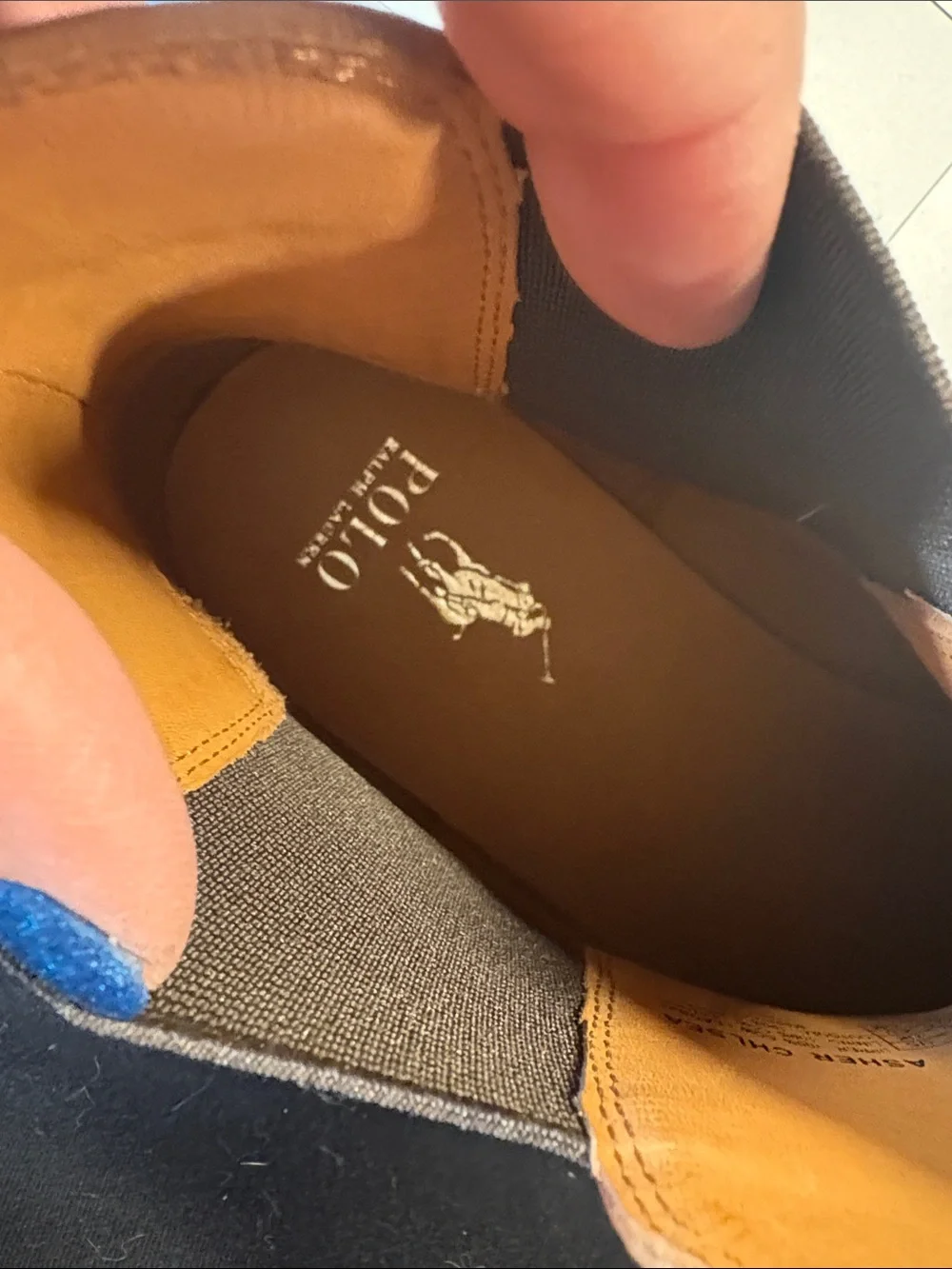 Polo by Ralph Lauren Brown Leather Chelsea Chukka Boots